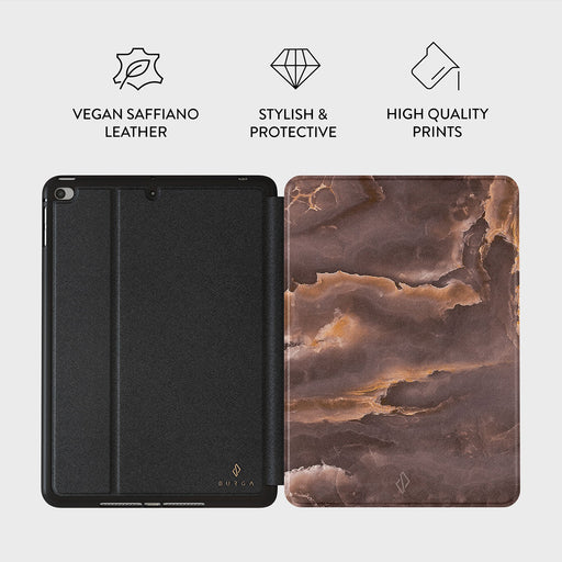 Fire Wood - Brown Marble iPad Mini 7.9 (5th Gen) Case 3