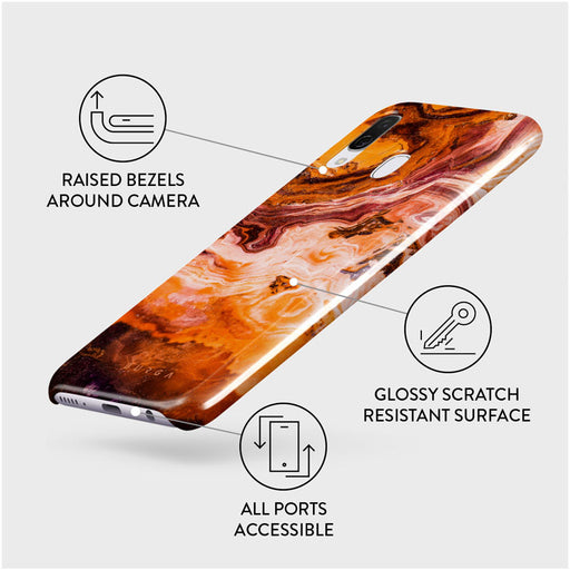 Pumpkin Spice - Orange Samsung Galaxy A40 Case 3