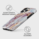 Frozen Leaves - Cute Marble iPhone 14 Pro Case 7