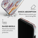 Frozen Leaves - Cute Marble iPhone 14 Pro Case 8