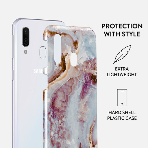 Frozen Leaves - Cute Marble Samsung Galaxy A40 Case 2