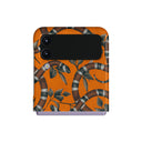 Bitter Apricot - Snake Samsung Galaxy Z Flip 4 Case 1