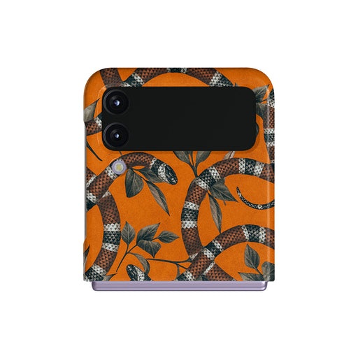 Bitter Apricot - Snake Samsung Galaxy Z Flip 4 Case 1