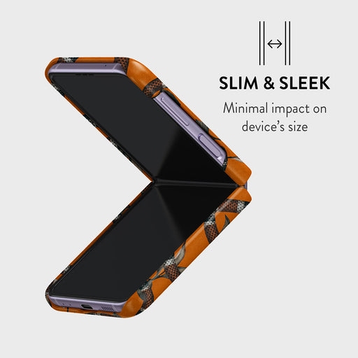 Bitter Apricot - Snake Samsung Galaxy Z Flip 4 Case 4