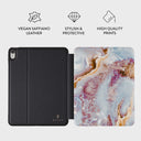 Frozen Leaves - Cute Marble iPad 10.9 (A16/10th Gen) Case 3