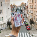 Frozen Leaves - Cute Marble iPhone 14 Pro Case 29