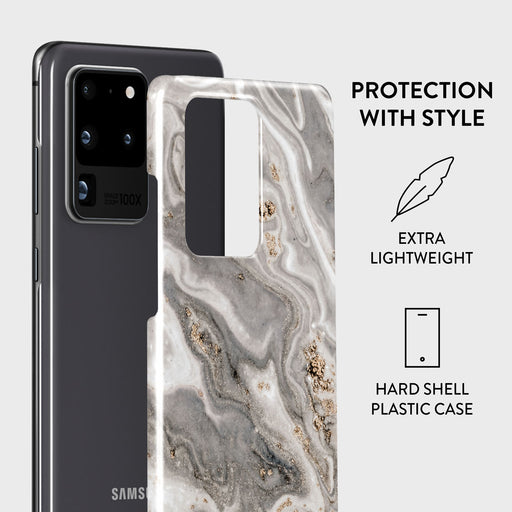 Snowstorm - Grey Marble Samsung Galaxy S20 Ultra 4G / 5G Case 2