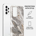 Snowstorm - Grey Marble Samsung Galaxy A52 / A52S 4G / 5G Case 2