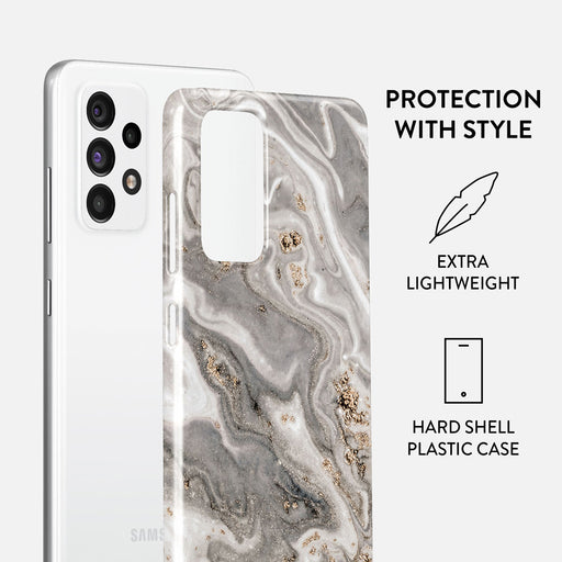 Snowstorm - Grey Marble Samsung Galaxy A52 / A52S 4G / 5G Case 2