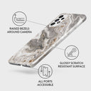 Snowstorm - Grey Marble Samsung Galaxy A52 / A52S 4G / 5G Case 3