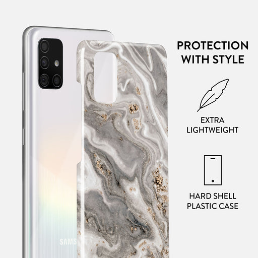 Snowstorm - Grey Marble Samsung Galaxy A71 4G Case 2