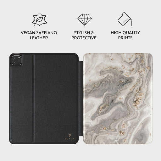 Snowstorm - Grey Marble iPad Pro 11 (2nd/1st Gen) Case 3