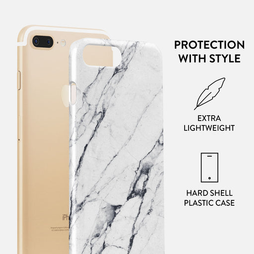 Satin White - Marble iPhone 7 Plus / 8 Plus Case 2