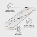 Satin White - Marble iPhone 7 Plus / 8 Plus Case 3