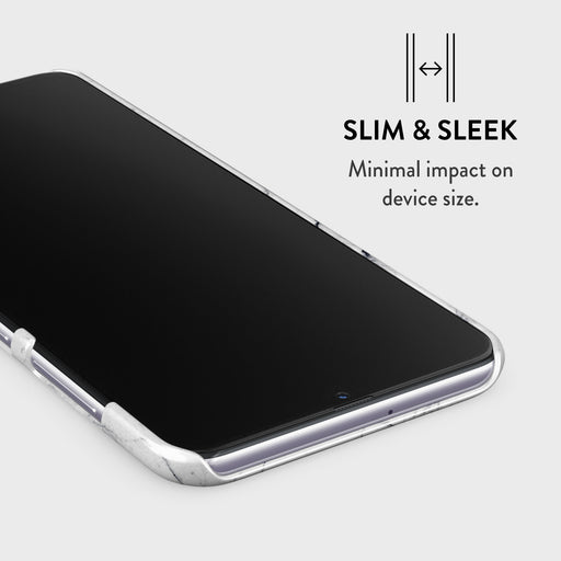 Satin White - Marble Samsung Galaxy A70 Case 4