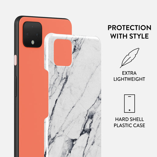 Satin White - Marble Google Pixel 4 Case 2