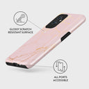 Peachy Gold - Pink Marble OnePlus 9 Case 3