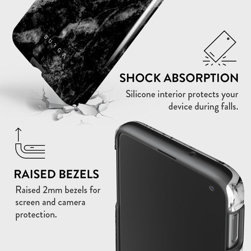 Fatal Contradiction - Black & White Marble Samsung Galaxy S10E Case 8