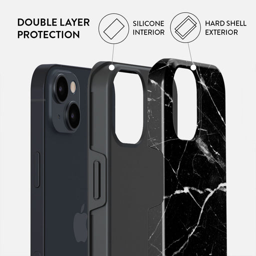 Noir Origin - Black Marble iPhone 13 Mini Case 6