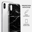 Noir Origin - Black Marble iPhone X / XS Case 2