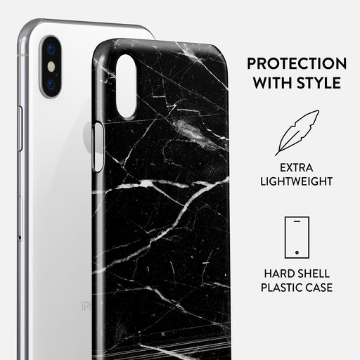 Noir Origin - Black Marble iPhone X / XS Case 2