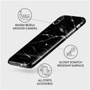 Noir Origin - Black Marble iPhone X / XS Case 3