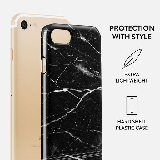 Noir Origin - Black Marble iPhone SE (2022) Case 2