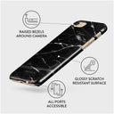 Noir Origin - Black Marble iPhone SE (2022) Case 3