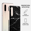 Noir Origin - Black Marble Huawei P30 Case 2