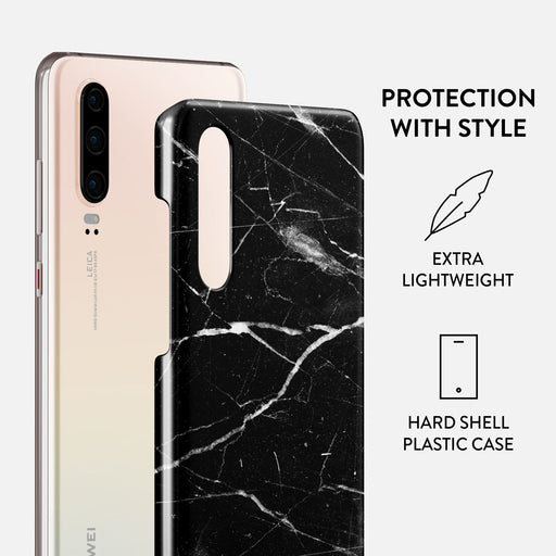 Noir Origin - Black Marble Huawei P30 Case 2