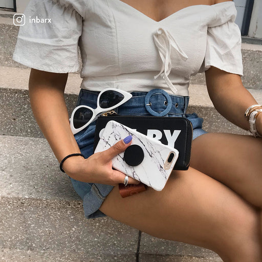 Satin White - Marble iPhone 7 Plus / 8 Plus Case 11