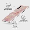 Golden Coral - Pink Samsung Galaxy Note 10 Case 3