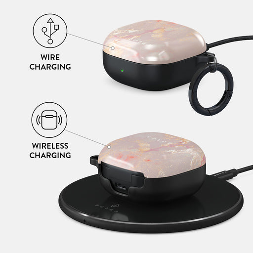 Golden Coral - Pink Samsung Galaxy Buds 2 Case 3