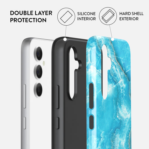 Ocean Waves - Blue Samsung Galaxy A54 Case 2
