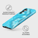 Ocean Waves - Blue Samsung Galaxy A54 Case 3