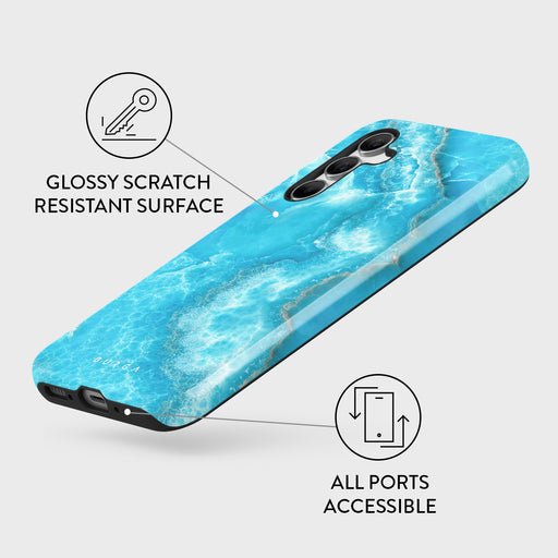 Ocean Waves - Blue Samsung Galaxy A54 Case 3