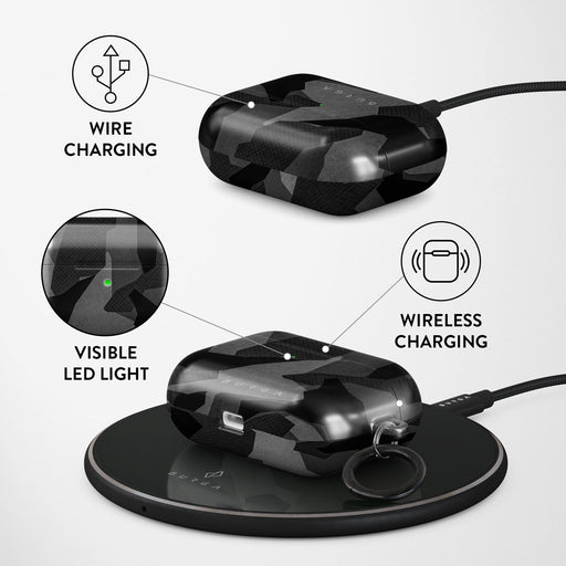 Night Black Camouflage - AirPods Pro Case 3