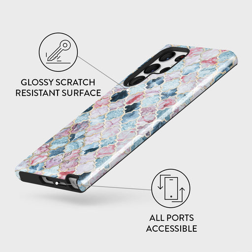 Pink Beach - Mosaic Samsung Galaxy S22 Ultra Case 7