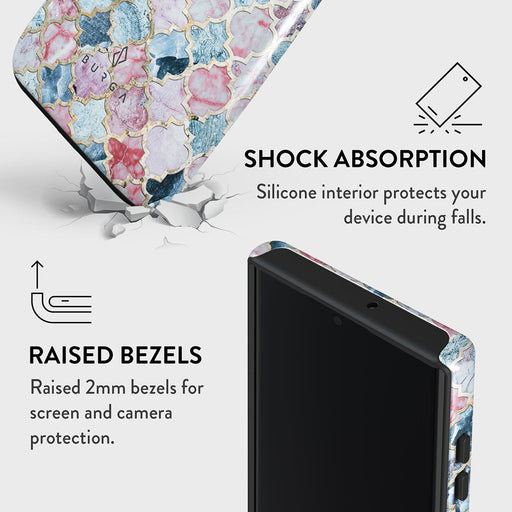 Pink Beach - Mosaic Samsung Galaxy S22 Ultra Case 8