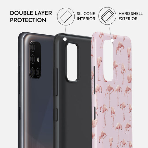 Nostalgic Pink - Flamingos Samsung Galaxy A51 4G Case 6