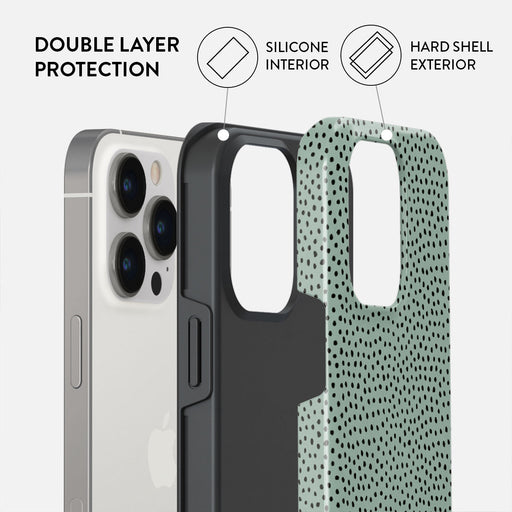Mint Gelato - Dots iPhone 14 Pro Case 6
