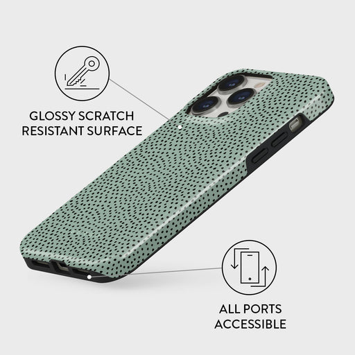 Mint Gelato - Dots iPhone 14 Pro Case 7