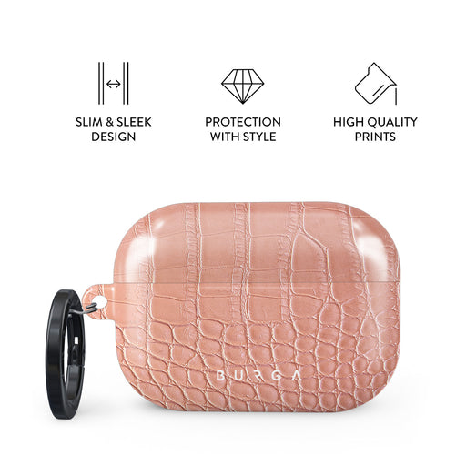 Pink Croco - AirPods Pro 2 Case 4