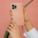 Pink Croco - Samsung Galaxy A70 Case 7