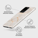 Vanilla Sand - Marble Samsung Galaxy S20 Ultra 4G / 5G Case 3