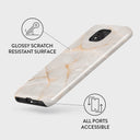 Vanilla Sand - Marble Motorola Moto G Power 2021 Case 3
