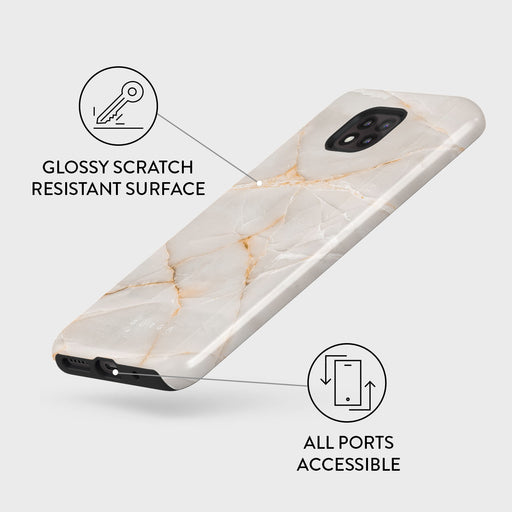 Vanilla Sand - Marble Motorola Moto G Power 2021 Case 3