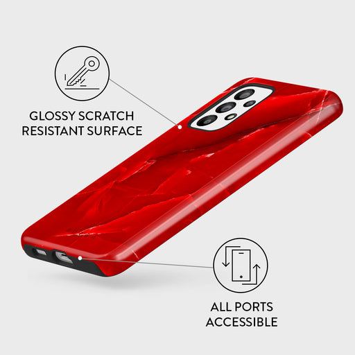 Wild Blaze - Red Samsung Galaxy A53 Case 3
