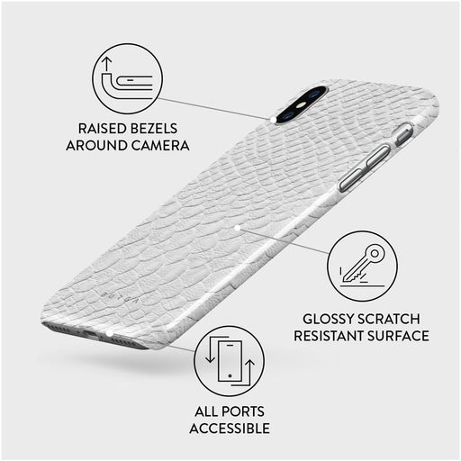 Glacial Desert - White Snakeskin iPhone X / XS Case 3