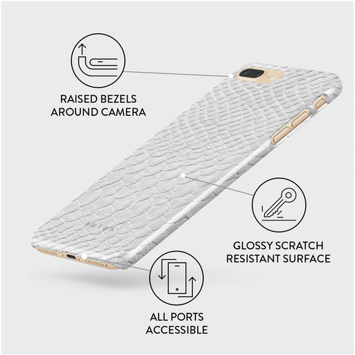 Glacial Desert - White Snakeskin iPhone 7 Plus / 8 Plus Case 3